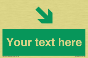 Custom Safe condition: Green Down right arrow